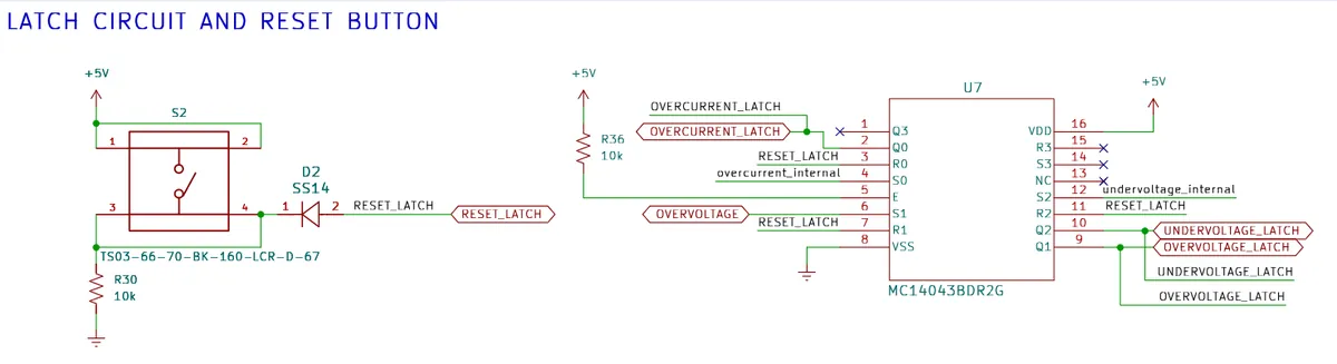 Protection latch circuit