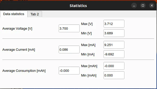 OpenEPT Real-Time Statistics window