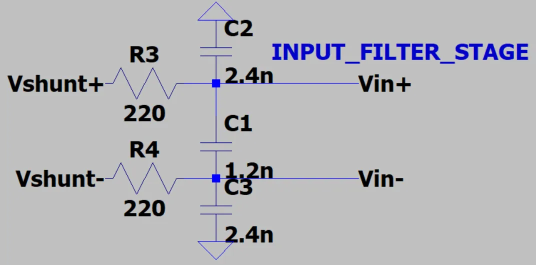 Input Filtare Stage